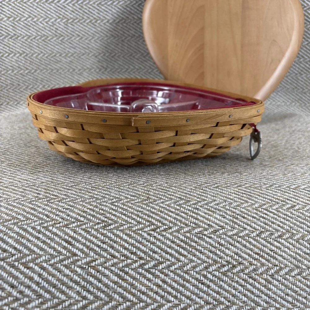 Longaberger Heart Shaped Basket 2005 Little Love Combo